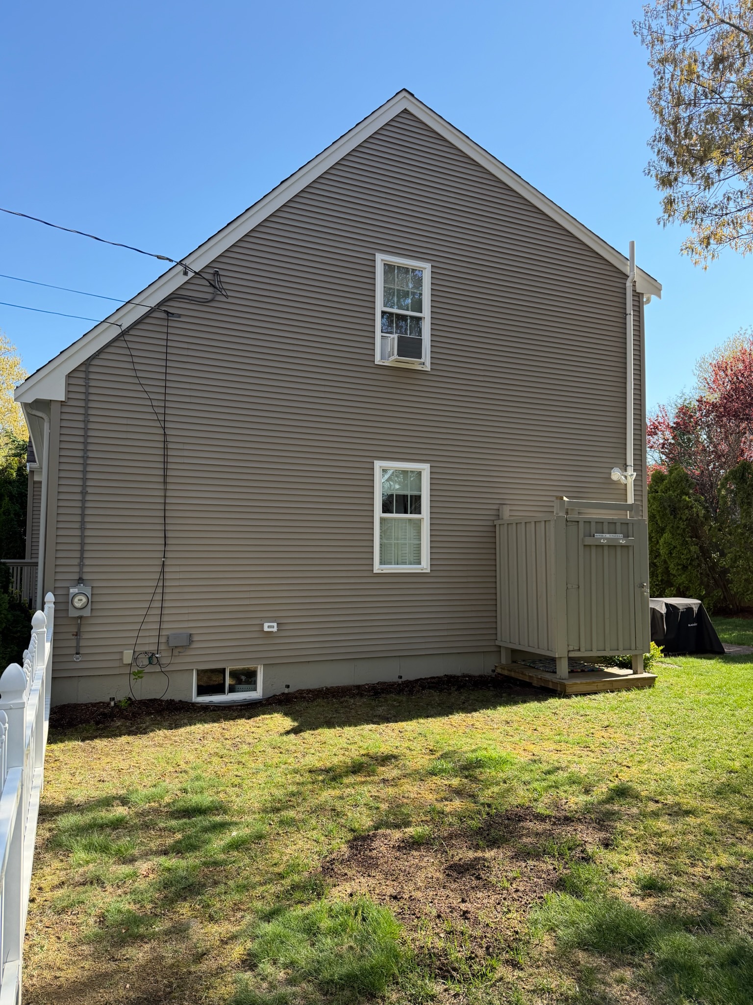 Vinyl-sided home